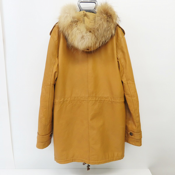 実際に弊社で買取させて頂いたPaul Smith LONDON/ポールスミス ロンドン 羊革/ラムレザー ファー付き モッズコート 724FLC /Lの画像 1枚目