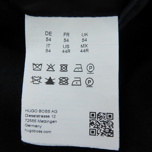 実際に弊社で買取させて頂いたHUGO BOSS/ヒューゴボス カシミヤ混チェスターコート 54の画像 3枚目