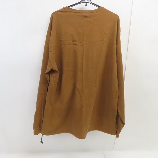 実際に弊社で買取させて頂いたREMI RELIEF×BRIEFING/レミレリーフ×ブリーフィング 胸ポケットロゴ 半袖Tシャツ/カットソー ブラウン/XLの画像 1枚目