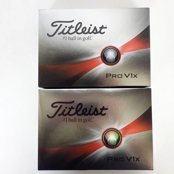 実際に弊社で買取させて頂いた【未使用】Titleist/タイトリスト PRO V1x ゴルフボール ホワイト 2ダース の画像 2枚目