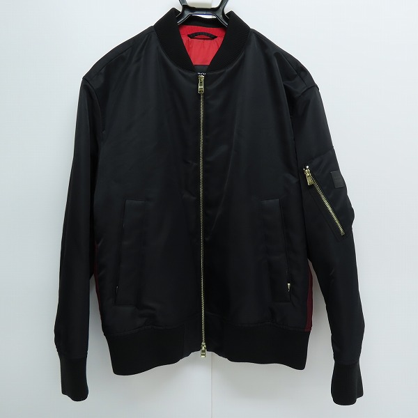 実際に弊社で買取させて頂いたHUGO BOSS/ヒューゴボス ボンバージャケット MA-1 ブラック/46A