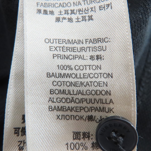 実際に弊社で買取させて頂いたBURBERRY BRIT/バーバリー ブリット 半袖 ポロシャツ/XLの画像 4枚目