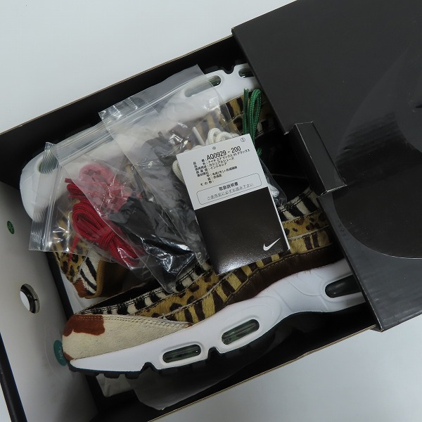 実際に弊社で買取させて頂いたNIKE×ATMOS/ナイキ×アトモス AIR MAX 95 OG DLX ANIMAL PACK/エアマックス アニマルパック AQ0929-200/30.0の画像 7枚目