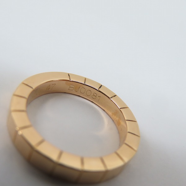 実際に弊社で買取させて頂いたCartier/カルティエ ラニエール リング/指輪 750/K18PG/ピンクゴールド 7号の画像 7枚目