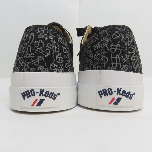 プロケッズ×ステューシー 限定 コラボ スニーカー 黒 10.5 未使用品 レア STUSSY×PRO-Keds/ステューシー×プロケッズ ROYAL/ロイヤル スニーカー