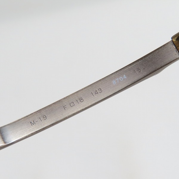 実際に弊社で買取させて頂いた999.9/フォーナインズ 度入り眼鏡/メガネフレーム/アイウェア M-19の画像 6枚目