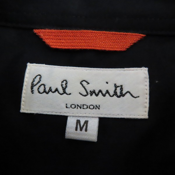 実際に弊社で買取させて頂いたPaul Smith LONDON/ポールスミスロンドン コットン 半袖 シャツ ブラック/Mの画像 2枚目