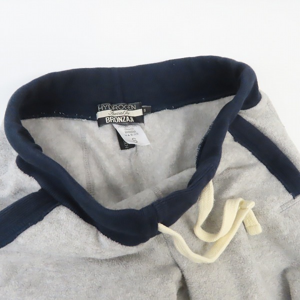 実際に弊社で買取させて頂いたHYDROGEN/ハイドロゲン BRONZAJI/ブロンザージ エンブレム/スター ワッペン フリース イージーパンツ/Sの画像 2枚目