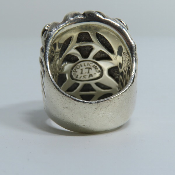 実際に弊社で買取させて頂いたLeathers＆Treasures/レザーズ＆トレジャーズ グランドライオンリング/17-18号の画像 3枚目