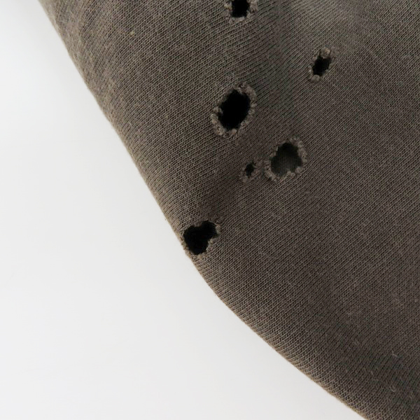 実際に弊社で買取させて頂いたNUMBER (N)INE/ナンバーナイン 初期/01SS TIME/タイム期 CIGARETTES 穴あき加工  ロゴ プリントTシャツ/2の画像 5枚目