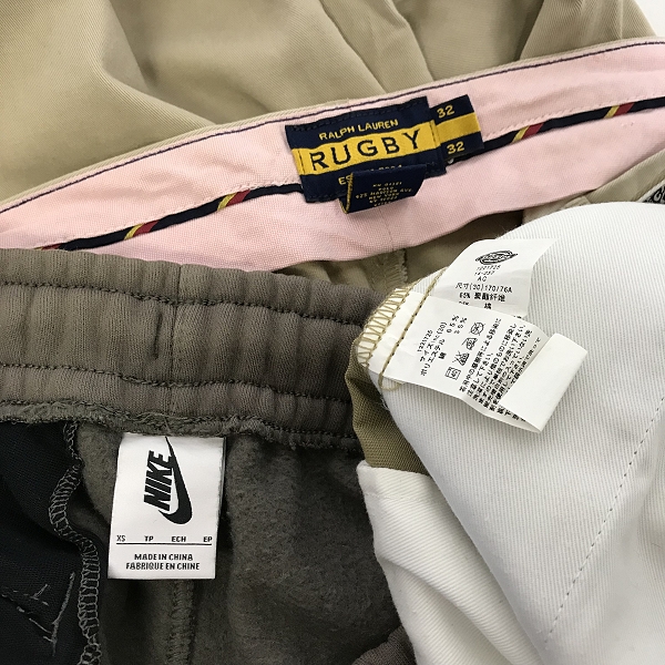 実際に弊社で買取させて頂いた【おまとめ品】ラルフローレン/ナイキ/ディッキーズ 等 スウェット/チノ/ワークパンツ 他の画像 1枚目
