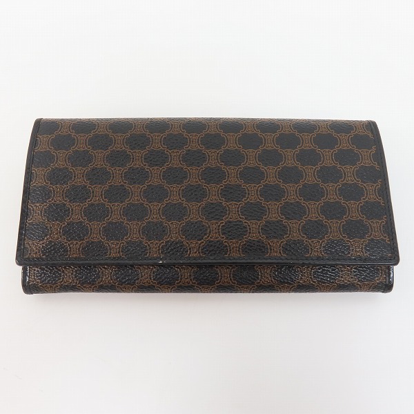 実際に弊社で買取させて頂いたCELINE/セリーヌ マカダム柄 二つ折り 長財布/ロングウォレット