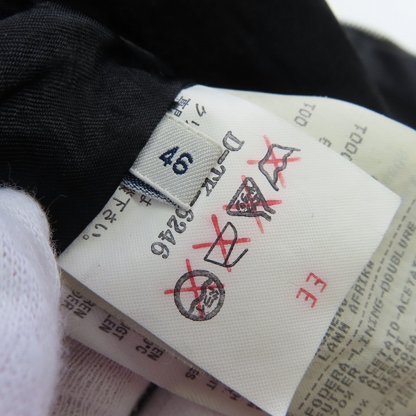 実際に弊社で買取させて頂いたGIORGIO ARMANI/ジョルジオアルマーニ ラムレザー ジャケット /46の画像 3枚目