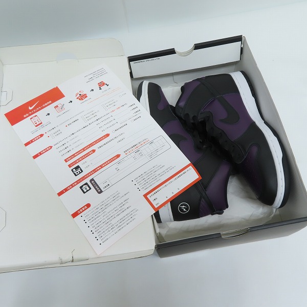 実際に弊社で買取させて頂いたNIKE×FRAGMENT DESIGN/ナイキ×フラグメント DUNK HI/F BEIJING/ダンク ハイ 北京 DJ0382-600/29.0の画像 8枚目