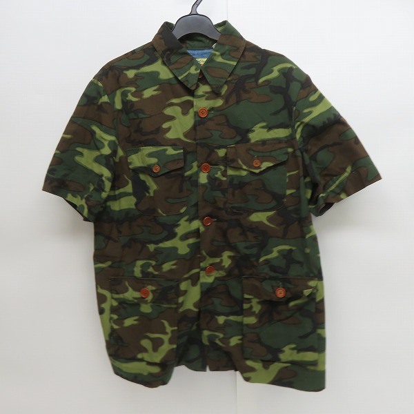 実際に弊社で買取させて頂いたSUGAR CANE×Mister Freedom/シュガーケン×ミスターフリーダム ERDL CAMO THE CONTINENTAL カモフラ 半袖シャツ SC36967/M