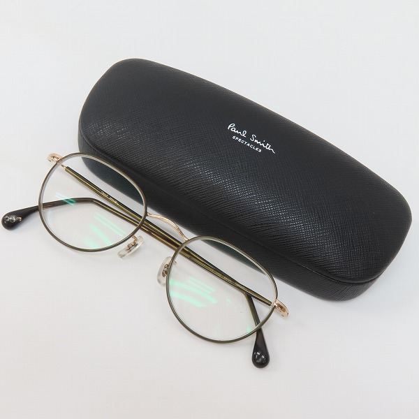 実際に弊社で買取させて頂いたPaul Smith/ポールスミス GDOL Titanium レンズ度入り メガネ/アイウェア PSE-1002の画像 9枚目