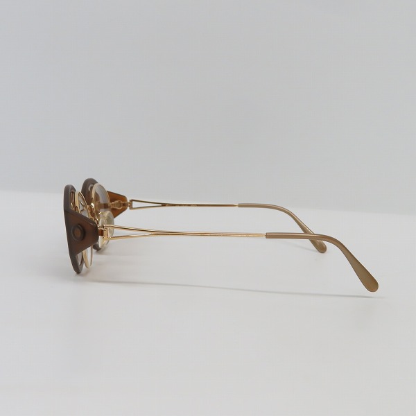 実際に弊社で買取させて頂いた JEAN PAUL GAULTIER/ジャンポールゴルチエ ヴィンテージ ゴールドフレーム サングラス クリップオン 56-7202の画像 3枚目