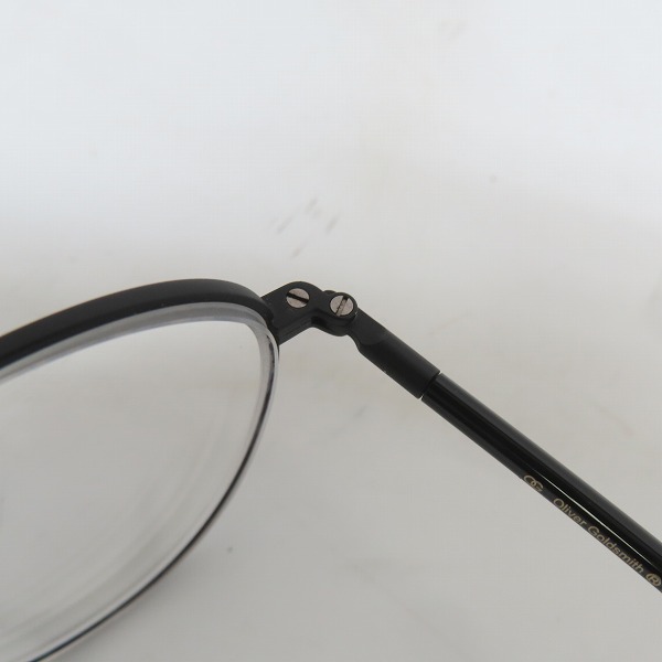 実際に弊社で買取させて頂いたOLIVER GOLDSMITH/オリバーゴールドスミス RIPON Nero 度入り眼鏡/メガネフレームの画像 5枚目