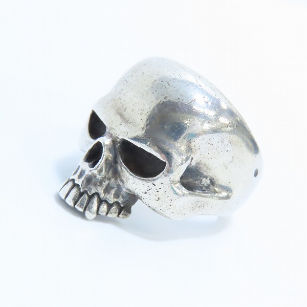 実際に弊社で買取させて頂いたCRAZY PIG/クレイジーピッグ ラージエビルスカルリング 22-23.5号 