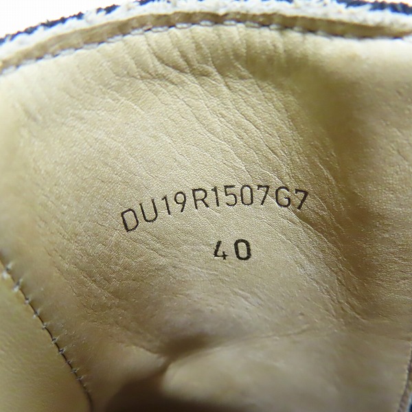 実際に弊社で買取させて頂いたdunhill/ダンヒル デューク スウェードレザー サイドジップヒールブーツ DU19R1507G7/40の画像 5枚目