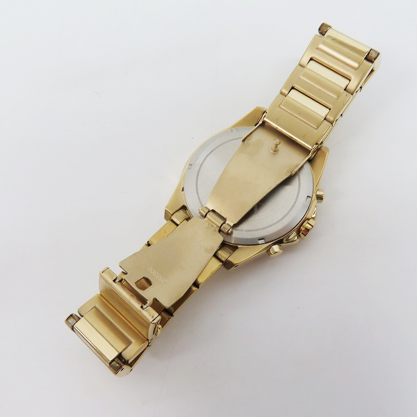 実際に弊社で買取させて頂いたARMANI EXCHANGE/アルマーニエクスチェンジ クォーツ クロノグラフ 紺文字盤 腕時計 AX7116【動作未確認】の画像 3枚目