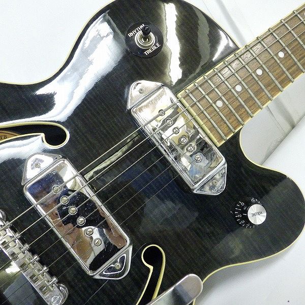実際に弊社で買取させて頂いた★Epiphone/エピフォン WILDKAT TB/ワイルドキャット Bigsby セミアコ エレキギター ハードケース付の画像 5枚目
