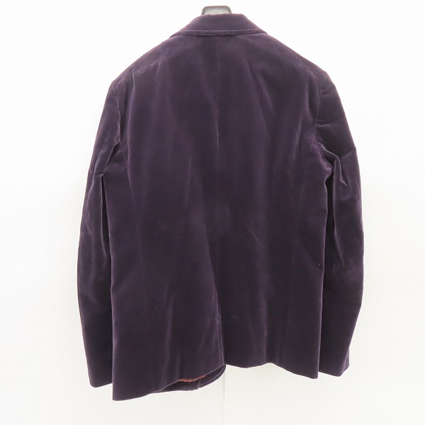 実際に弊社で買取させて頂いたNUMBER (N)INE/ナンバーナイン カート期 ベロア 裏地ペイズリー柄 テーラードジャケット/3の画像 1枚目