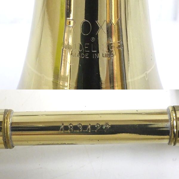 実際に弊社で買取させて頂いた★ROXY/ロキシー 233" テナーバストロンボーン ハードケース付の画像 5枚目