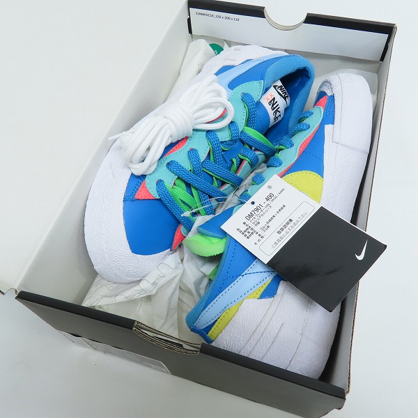 実際に弊社で買取させて頂いたNIKE×KAWS×sacai/ナイキ×カウズ×サカイ BLAZER LOW/ブレーザーロー ネプチューンブルー DM7901-400/25の画像 7枚目