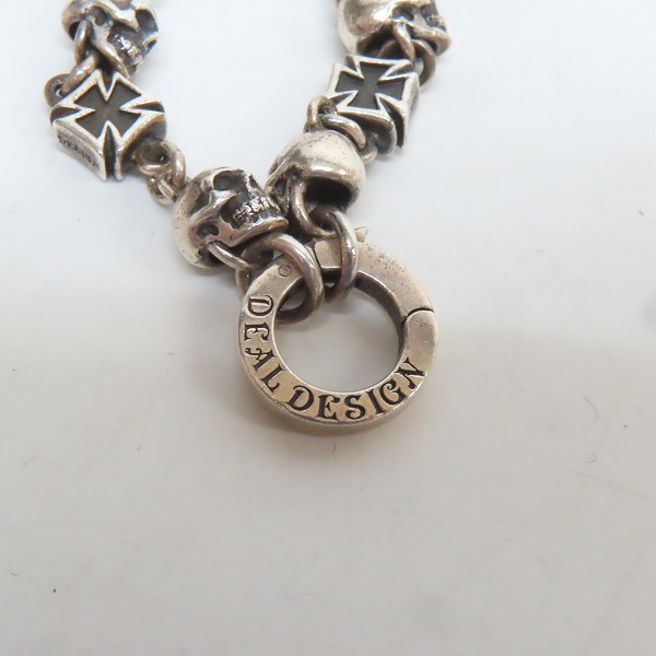 実際に弊社で買取させて頂いたDEAL DESIGN/ディールデザイン スカルズアンドクロスチェーン ネックレス の画像 1枚目