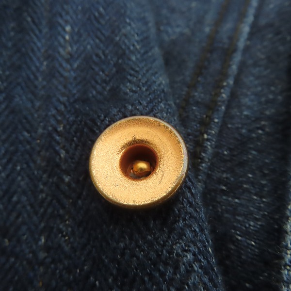 実際に弊社で買取させて頂いたSUGAR CANE×Mister Freedom/シュガーケン×ミスターフリーダム PIRISIENNE GYPSY BLUES ワークジャケット SC13851/38の画像 6枚目