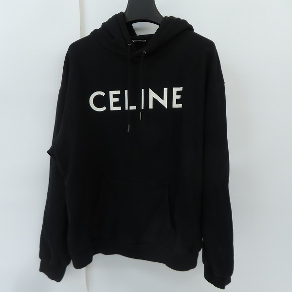 実際に弊社で買取させて頂いた【JPタグ】CELINE/セリーヌ 21SS クラシックロゴルーズプルオーバーパーカー  2Y321670Q/XXL