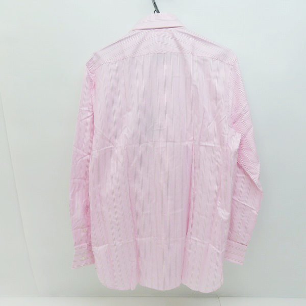 実際に弊社で買取させて頂いたdunhill/ダンヒル ストライプ 長袖シャツ ピンク系/42の画像 1枚目