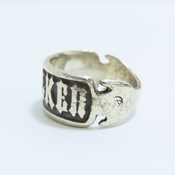 実際に弊社で買取させて頂いたTRAVIS WALKER/トラヴィスワーカー WALKER LOGO RING リング 20.5-21.5号の画像 3枚目