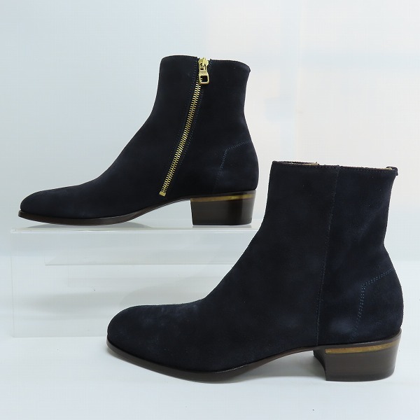 実際に弊社で買取させて頂いたdunhill/ダンヒル デューク スウェードレザー サイドジップヒールブーツ DU19R1507G7/40の画像 3枚目