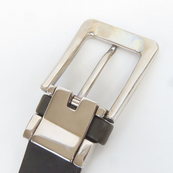 実際に弊社で買取させて頂いたBVLGARI/ブルガリ WIEMER ロゴバックル レザー ベルトの画像 2枚目