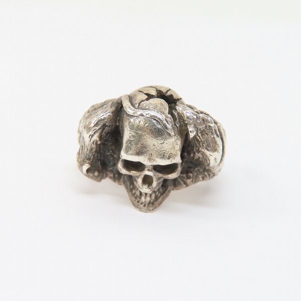 実際に弊社で買取させて頂いたCRAZY PIG/クレイジーピッグ スカルリング 9号の画像 1枚目