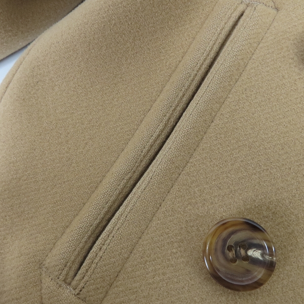 実際に弊社で買取させて頂いたLITHIUM HOMME/リチウムオム CASHMERE HEAVY MELTON CLASSIC PEA COAT カシミヤ混 ピーコート LH20-1092/44の画像 8枚目