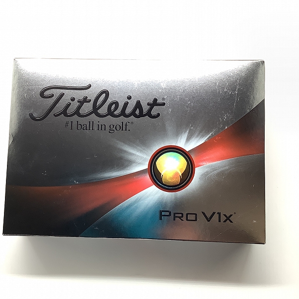 実際に弊社で買取させて頂いた(3)【未使用】Titleist/タイトリスト PRO V1x ゴルフボール ホワイト 1ダースの画像 2枚目