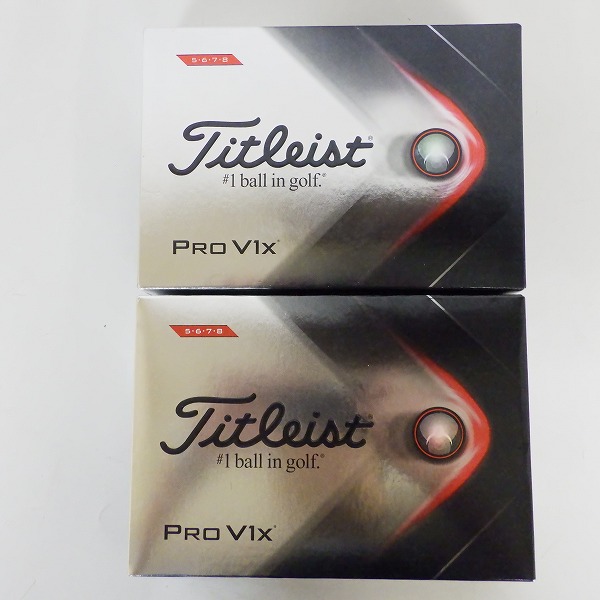 実際に弊社で買取させて頂いた【未使用】Titleist/タイトリスト PRO V1x ゴルフボール ホワイト 2ダース の画像 2枚目