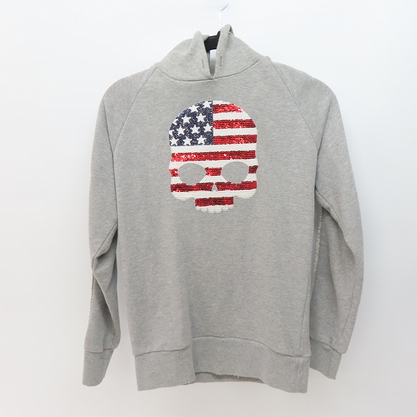 実際に弊社で買取させて頂いたHYDROGEN/ハイドロゲン 星条旗スカル プルオーバーパーカー/S