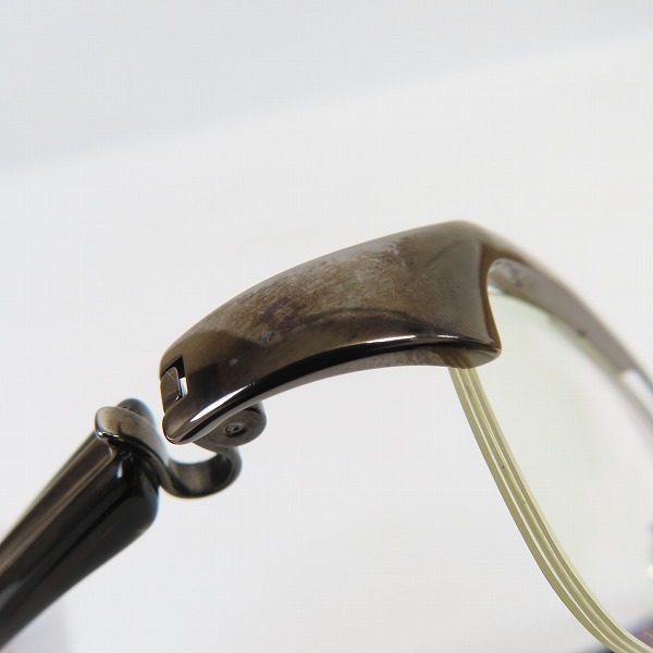 実際に弊社で買取させて頂いた999.9/フォーナインズ 度入り ハーフリム/メタル 眼鏡/メガネフレーム/アイウェアの画像 8枚目