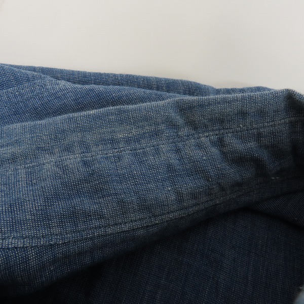 実際に弊社で買取させて頂いたSUGAR CANE×Mister Freedom/シュガーケン×ミスターフリーダム SECOYA SHIRT シャンブレー ワークシャツ SC28089 /Mの画像 5枚目