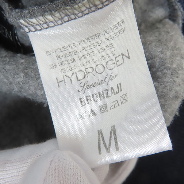 実際に弊社で買取させて頂いたHYDROGEN/ハイドロゲン BRONZAJI ブロンザージ エンブレム ワッペン ジップアップ フリースブルゾン/Mの画像 3枚目