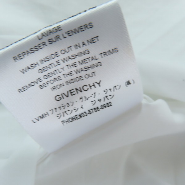 実際に弊社で買取させて頂いたGIVENCHY/ジバンシィ chain collar shirt 着脱チェーン装飾 長袖ドレスシャツ BM60KA109F/42の画像 5枚目