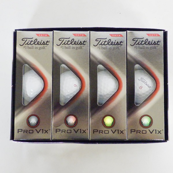 実際に弊社で買取させて頂いた【未使用】Titleist/タイトリスト PRO V1x ゴルフボール ホワイト 1ダース 