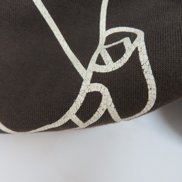 実際に弊社で買取させて頂いたNUMBER (N)INE/ナンバーナイン 01AW STANDARD期 穴あき加工 エンブレム プルオーバーパーカー/2の画像 4枚目