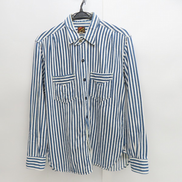 実際に弊社で買取させて頂いたSUGAR CANE/シュガーケーン ヒッコリー/ストライプ 長袖 ワークシャツ /M