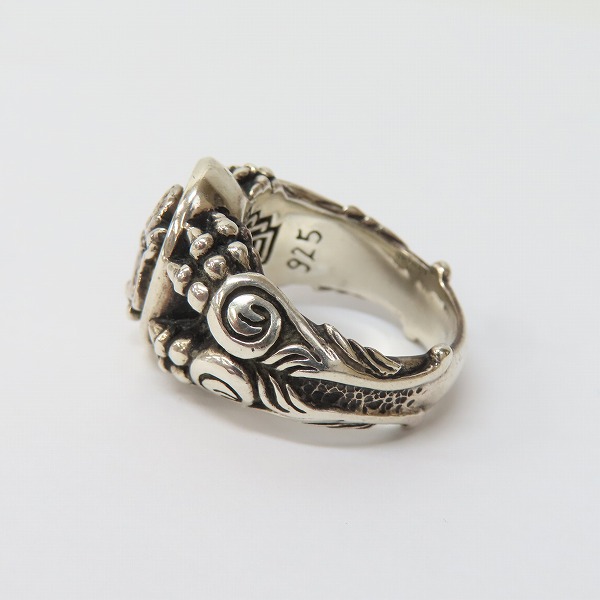 実際に弊社で買取させて頂いたレザーズアンドトレジャーズ スモール スペシャルエディションリング w/ライオン/スティングレイ 22号の画像 2枚目