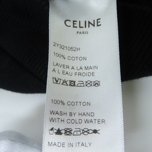 実際に弊社で買取させて頂いた【JPタグ】CELINE/セリーヌ 21SS  ロゴプリント ルーズスウェットシャツ パーカー/フーディ 2Y321052H/XLの画像 4枚目